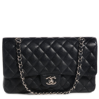 Chanel Caviar Quilted Medium Double Flap Black 1 of 8