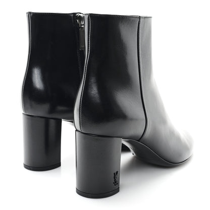 Saint Laurent Nappa Vendome Loulou Ankle Zip Boot 39.5 Black 5 of 9