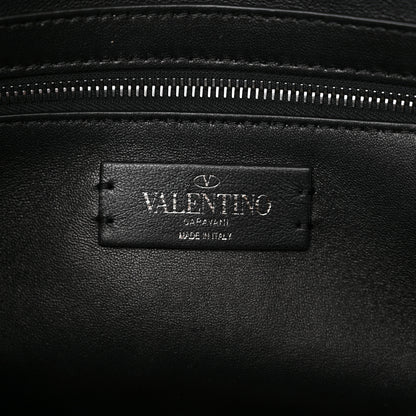 Valentino Garavani Nappa Monochrome Large Roman Stud Shoulder Bag Black 6 of 10