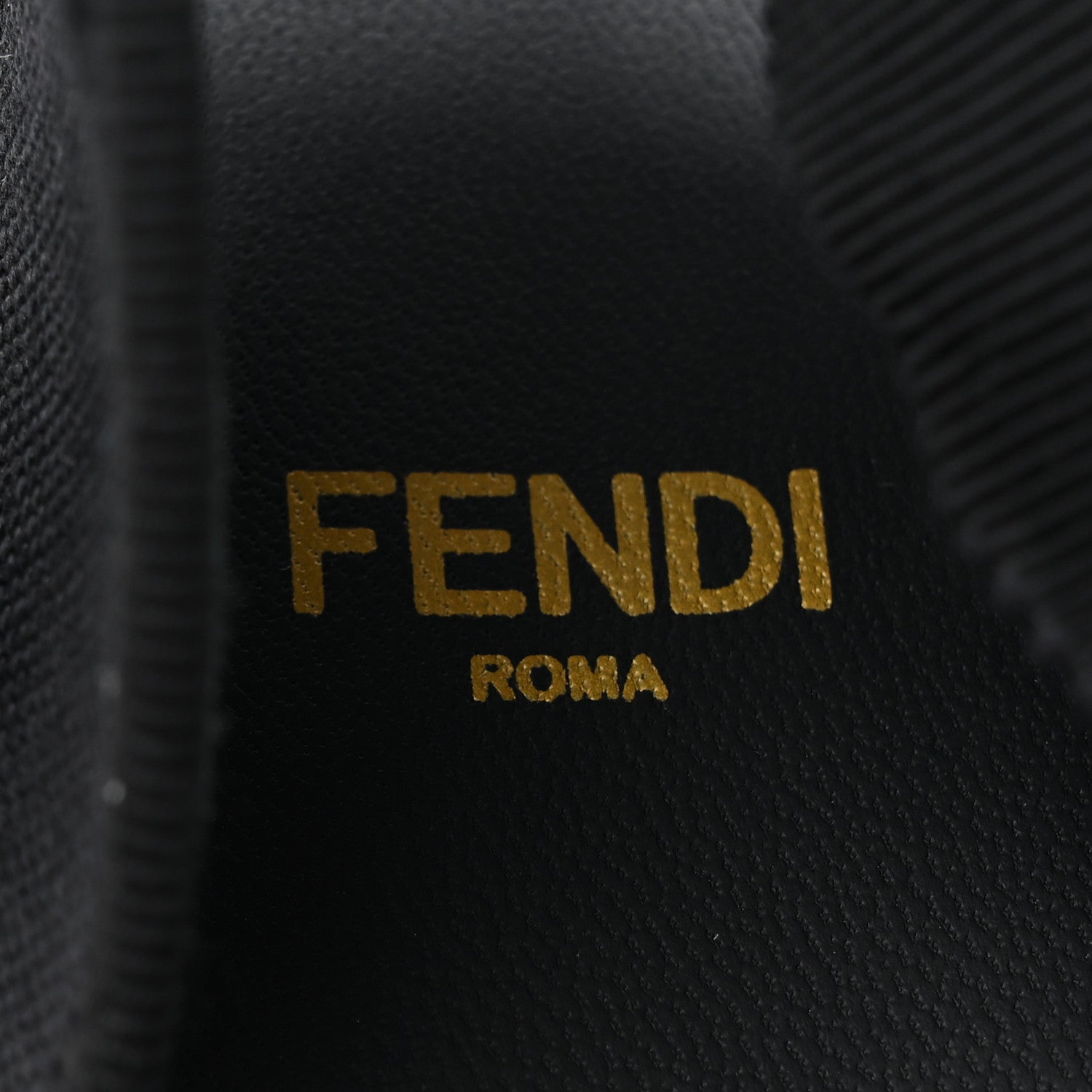 Fendi Canvas FF Embroidered Roma Ankle Wrap Wedge Espadrilles 36 Black 8 of 11