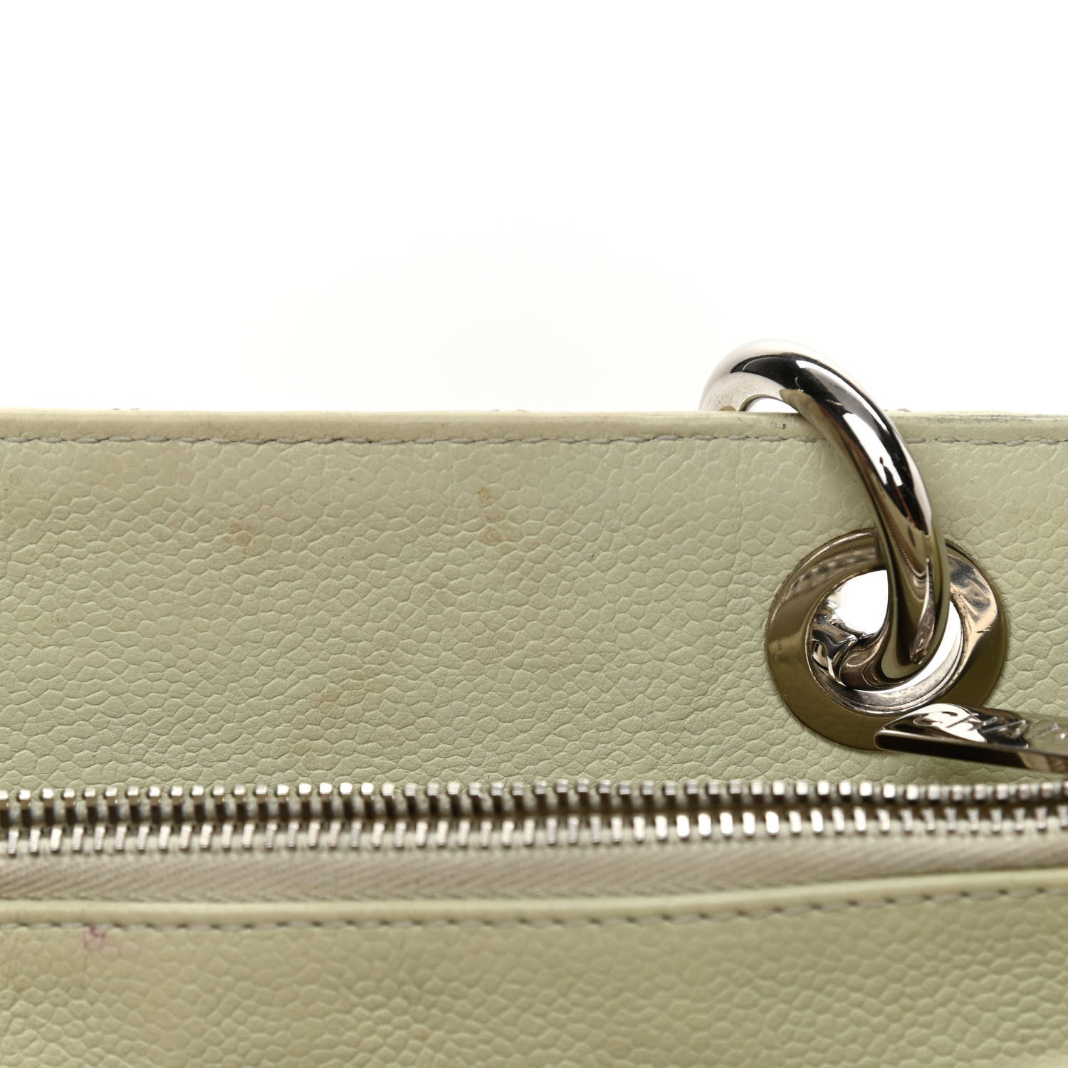 Chanel Caviar Quilted Grand Shopping Tote GST Ecru 14 of 15