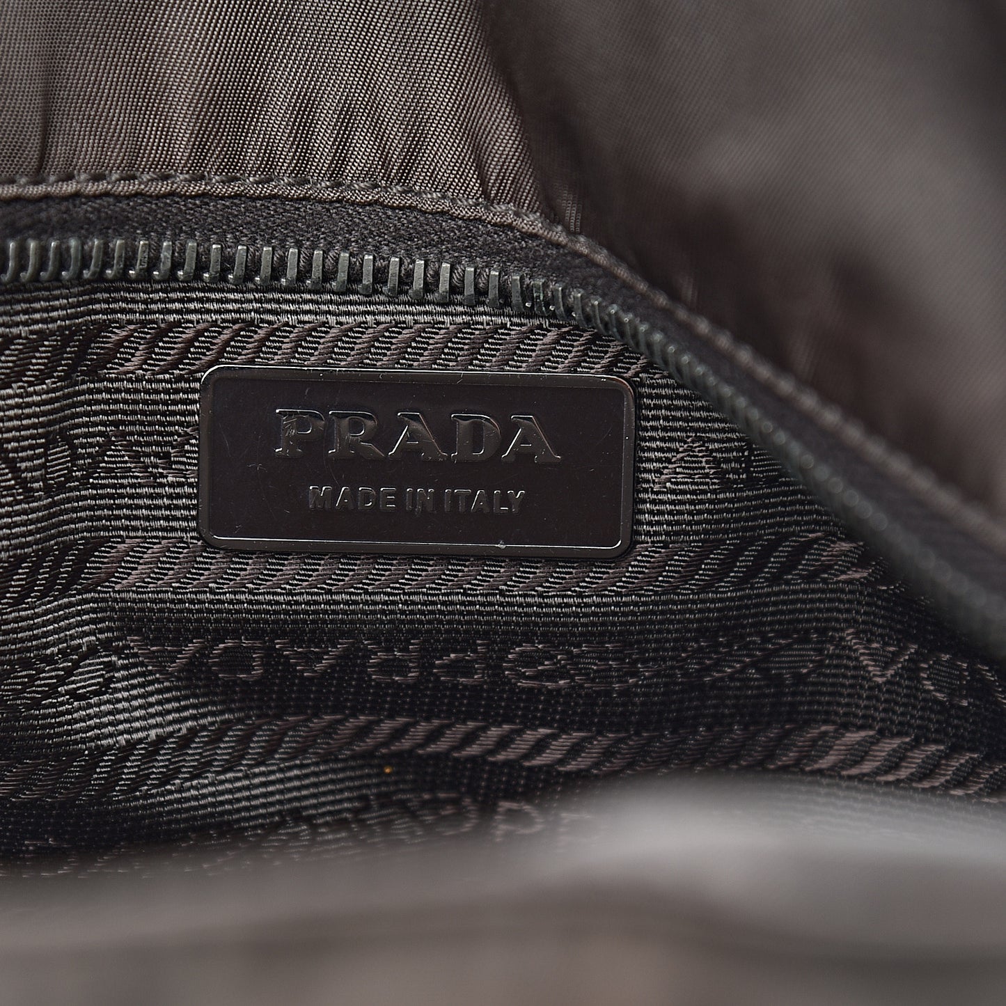 Tessuto Nylon Spazzolato Tote Brown