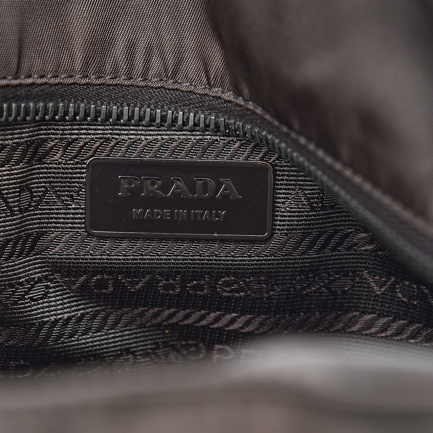 Prada Tessuto Nylon Spazzolato Tote Brown 6 of 14