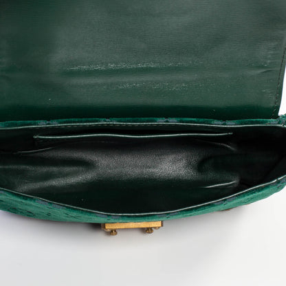 Louis Vuitton Monogram Velours Irvine Alligator Bag Green 8 of 9