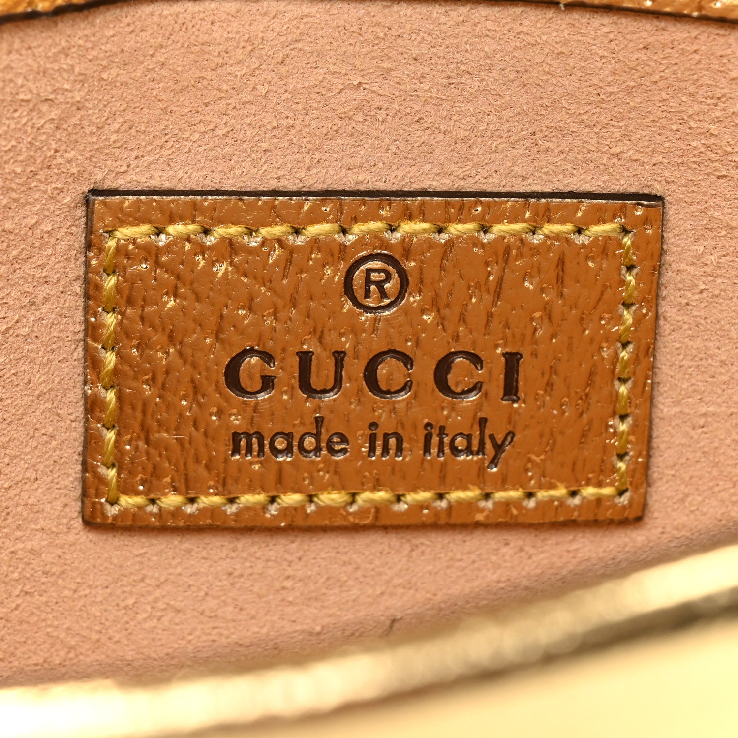 Gucci Metallic Calfskin Super Mini Dionysus Shoulder Bag Gold 6 of 10