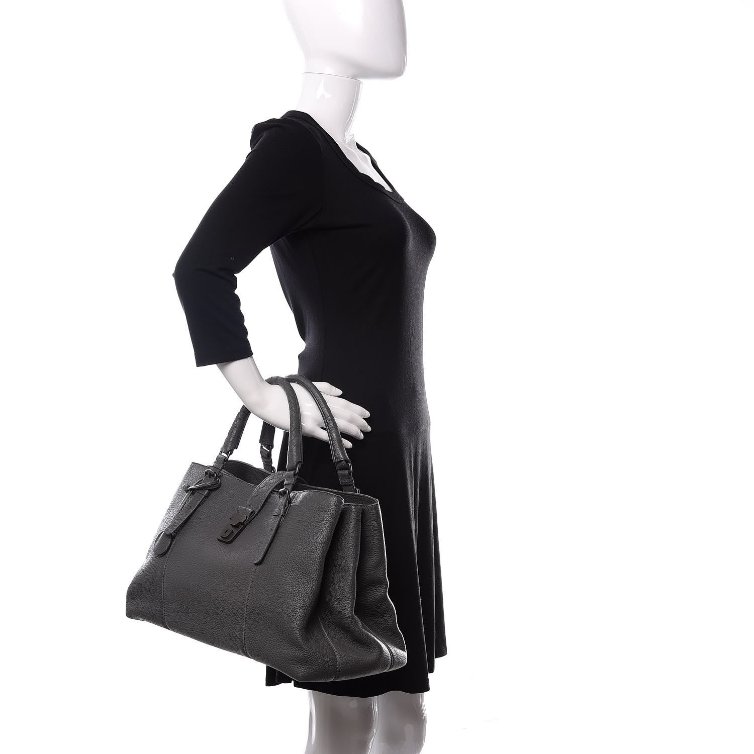 Bottega Veneta Cervo Medium Roma Tote New Light Grey 2 of 9