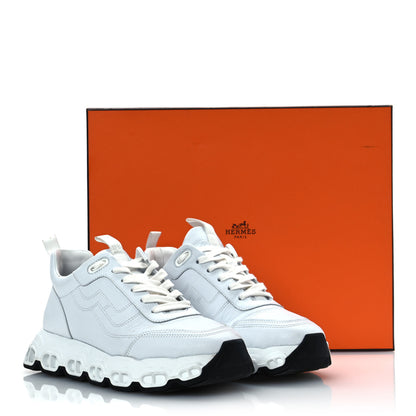 Hermes Goatskin Impulse Sneakers 38 White 16 of 16