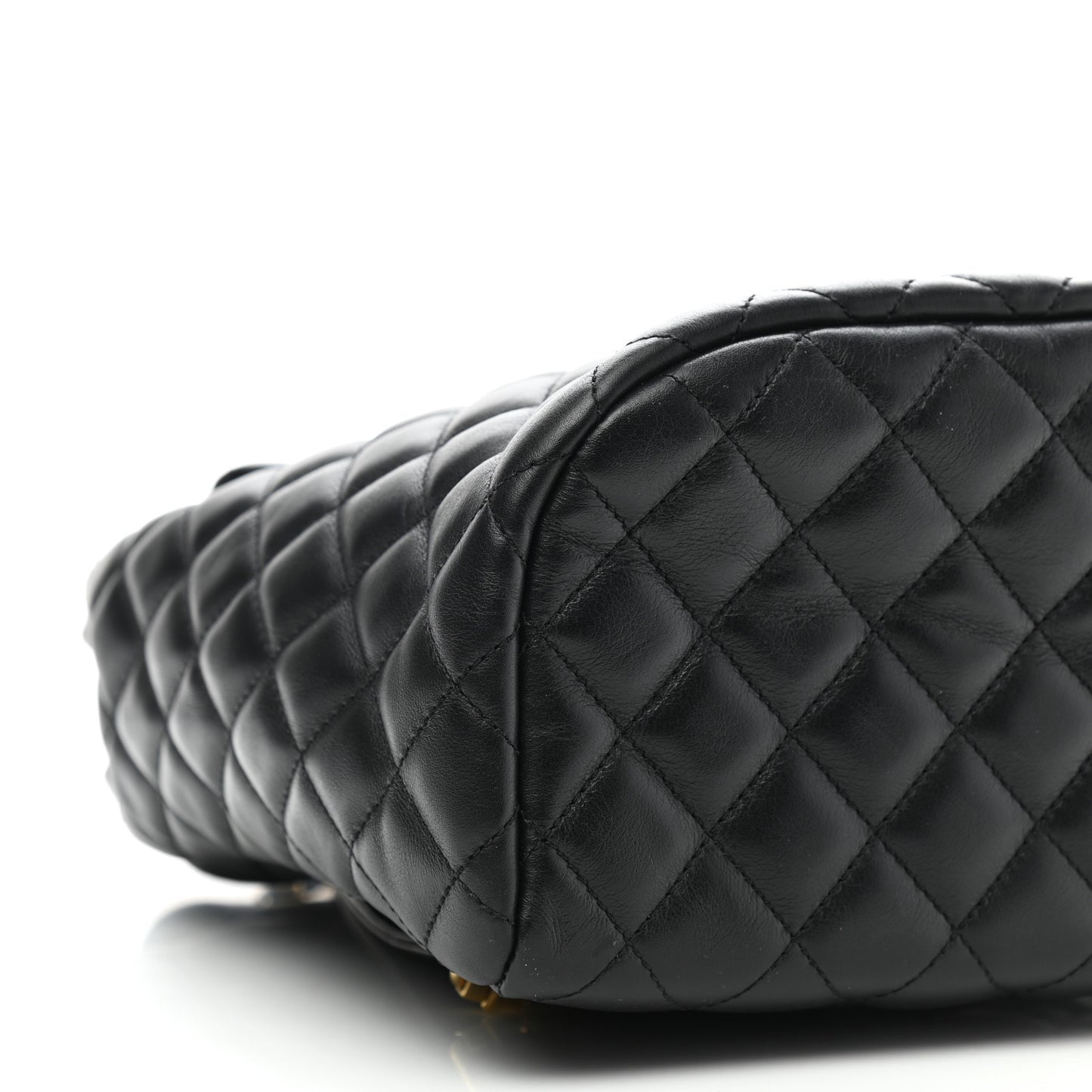 Lambskin Quilted Small Urban Spirit Backpack Black