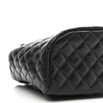 Chanel Lambskin Quilted Small Urban Spirit Backpack Black 9 of 10