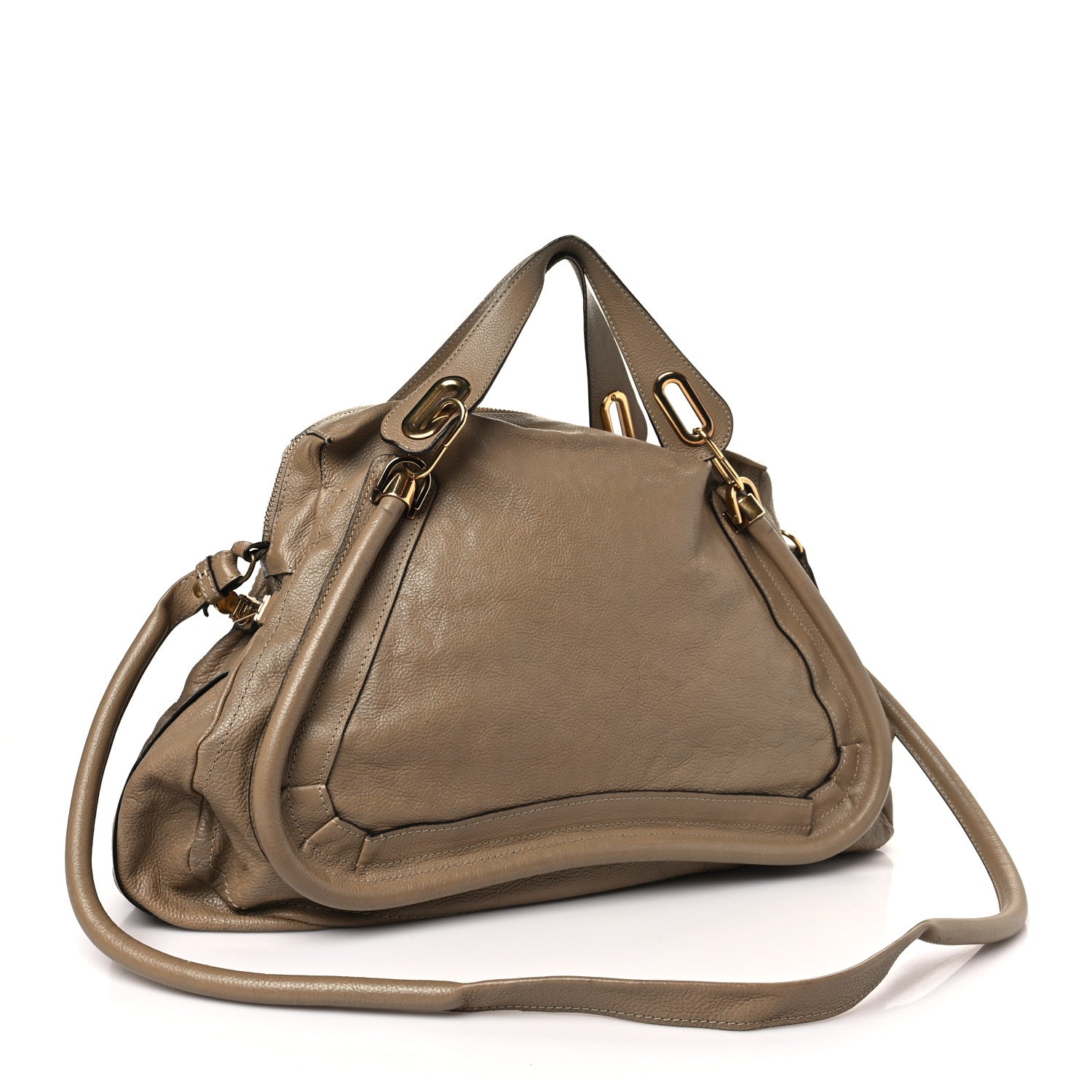 Chloe Calfskin Medium PARATY Barbour Khaki 3 of 12