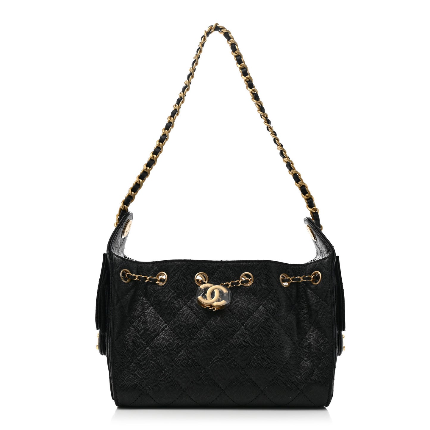 Caviar Quilted Mini Chanel 25 Handbag Black