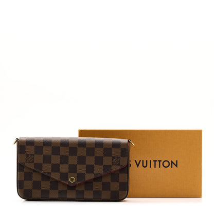 Louis Vuitton Damier Ebene Pochette Felicie Chain Wallet 8 of 8
