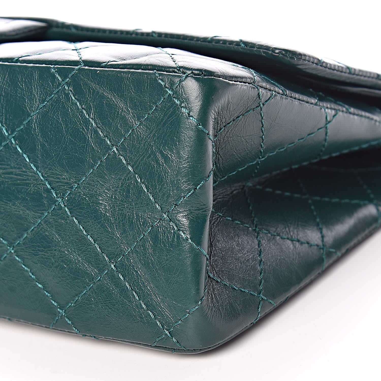 Chanel Aged Calfskin Quilted 2.55 Reissue 226 Flap Green 13 of 13