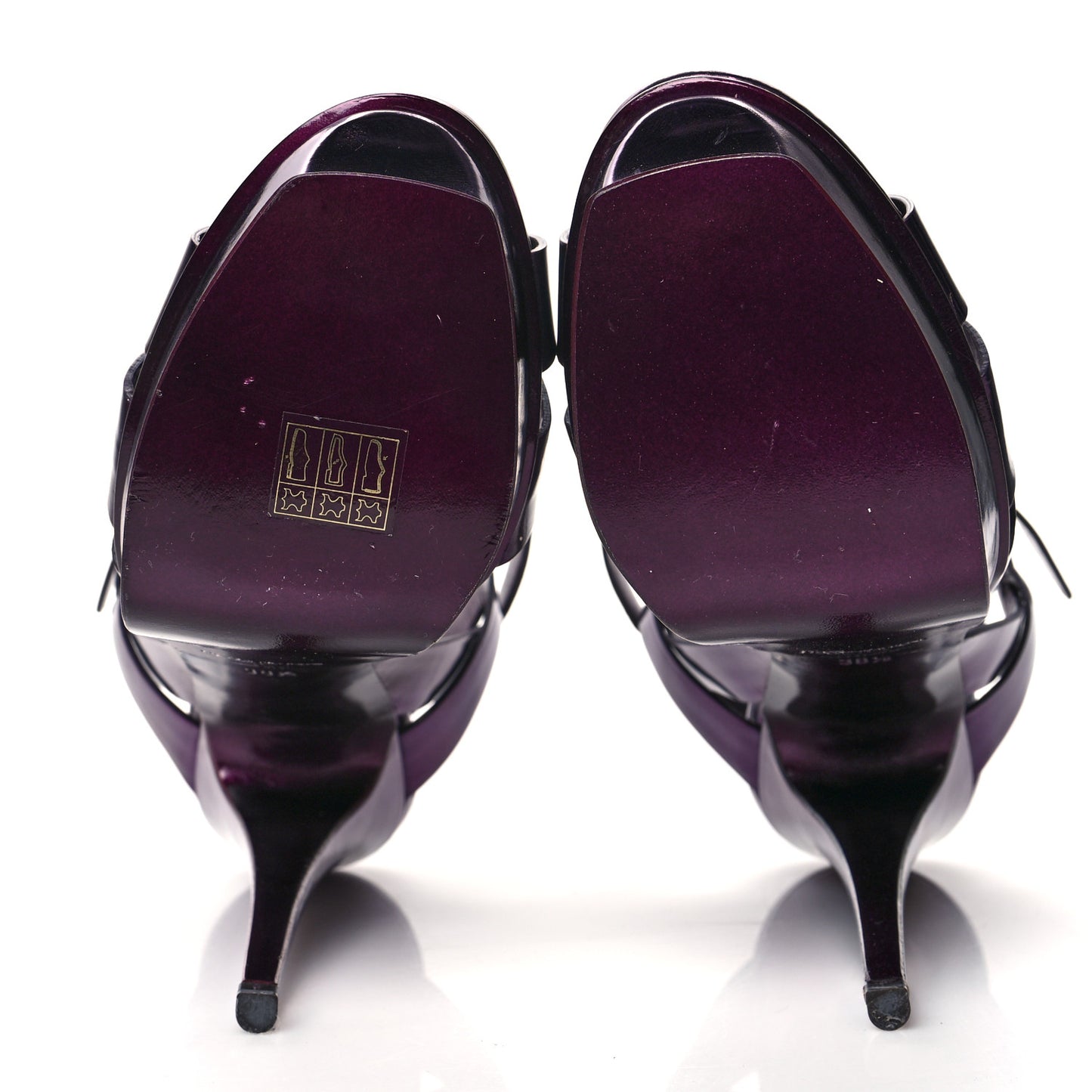 Patent Tribute 105 Platform Sandals 38.5 Metallic Purple