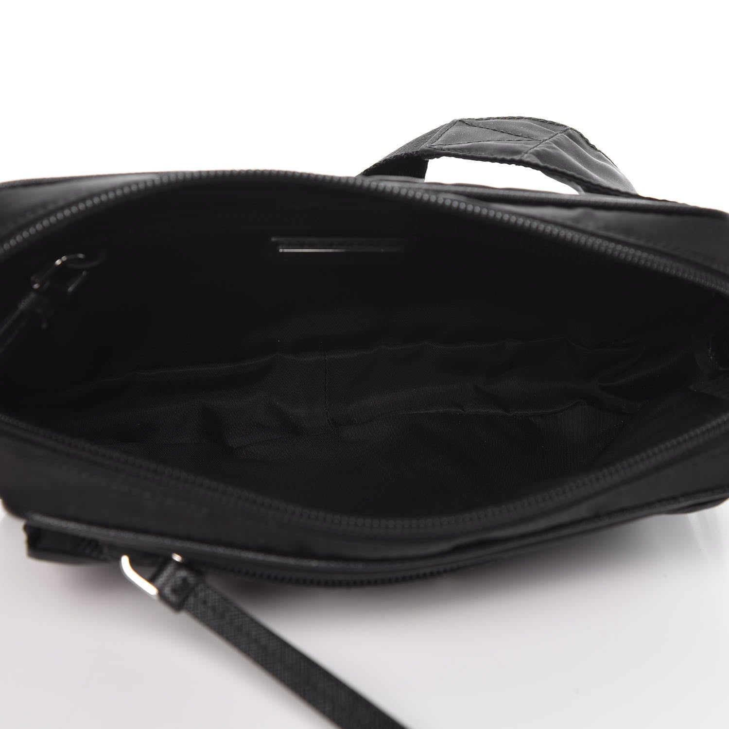 Prada Tessuto Nylon Saffiano Belt Bag Nero Black 7 of 7