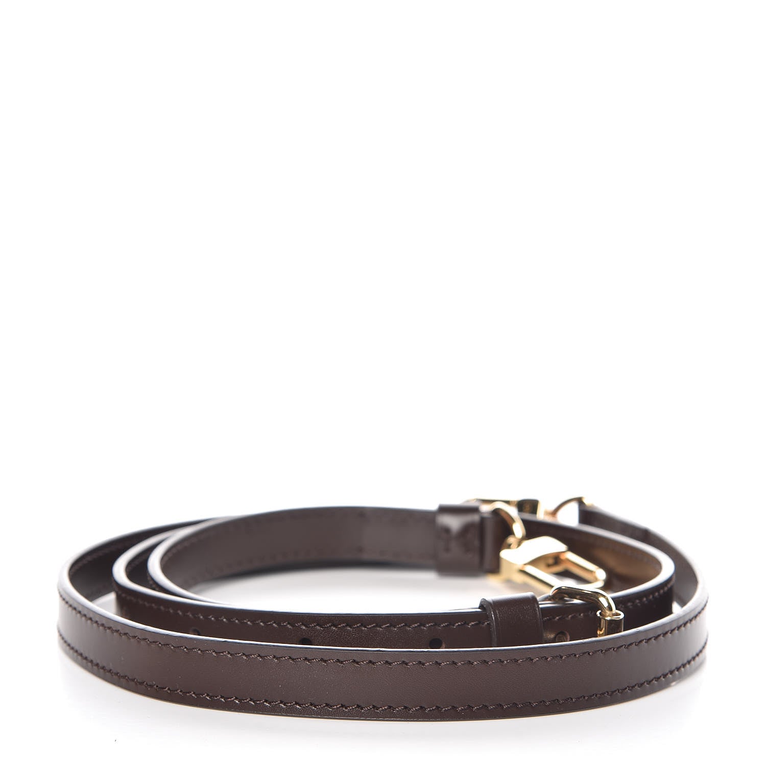 Louis Vuitton Calfskin 12mm Adjustable Shoulder Strap Brown 2 of 4