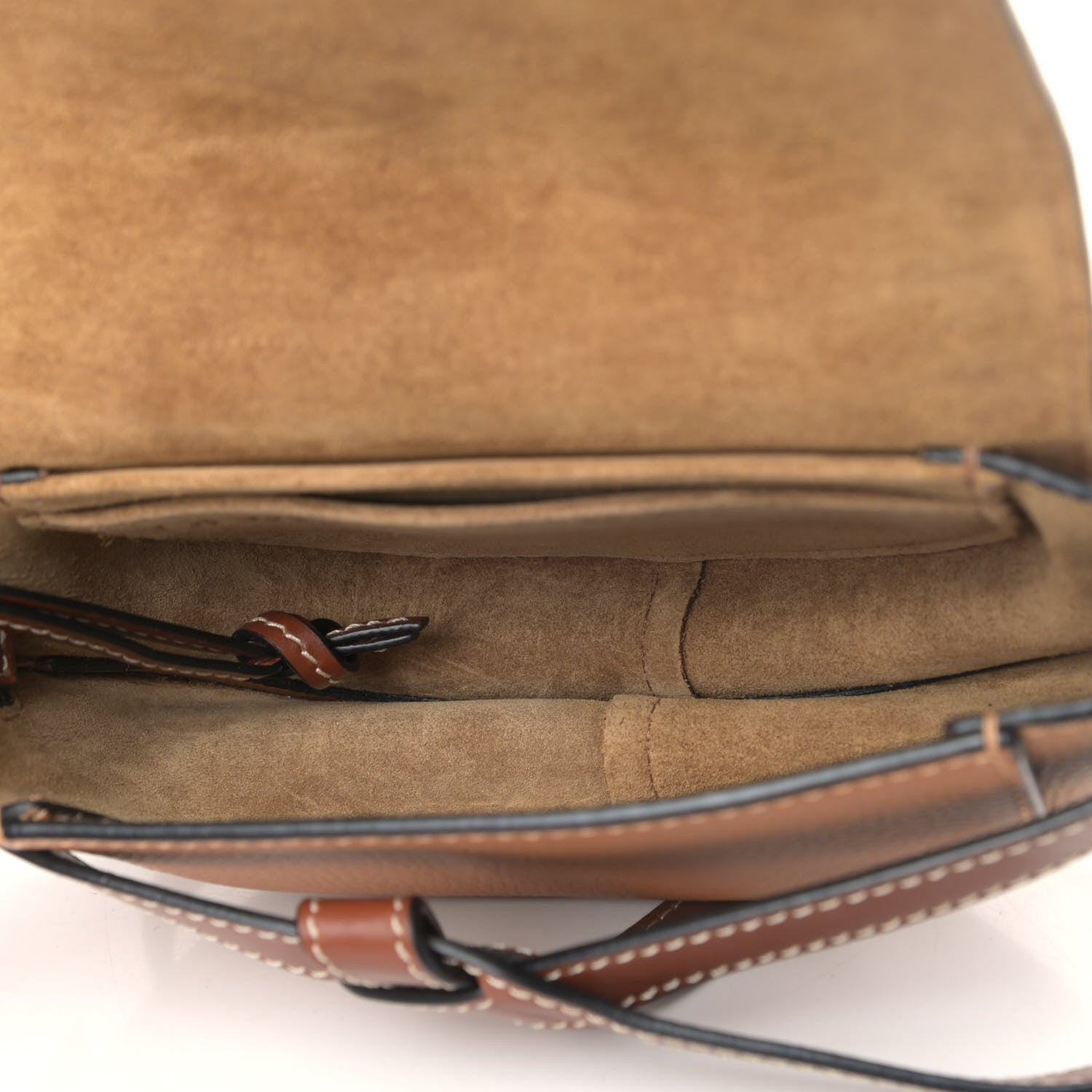 Loewe Grained Calfskin Mini Gate Crossbody Bag Caramel Pecan 4 of 4