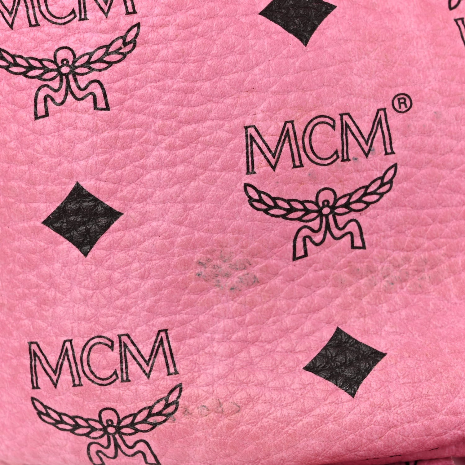 MCM Visetos Medium Side Studs Stark Backpack Pink 17 of 17