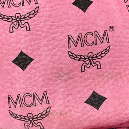 MCM Visetos Medium Side Studs Stark Backpack Pink 17 of 17