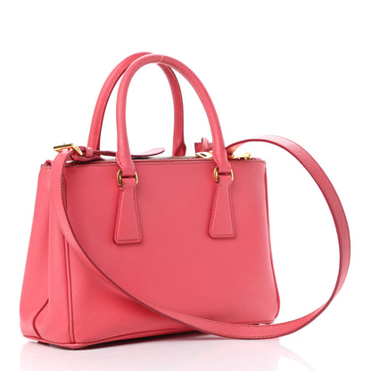 Prada Saffiano Mini Galleria Double Zip Tote Fragola 3 of 23
