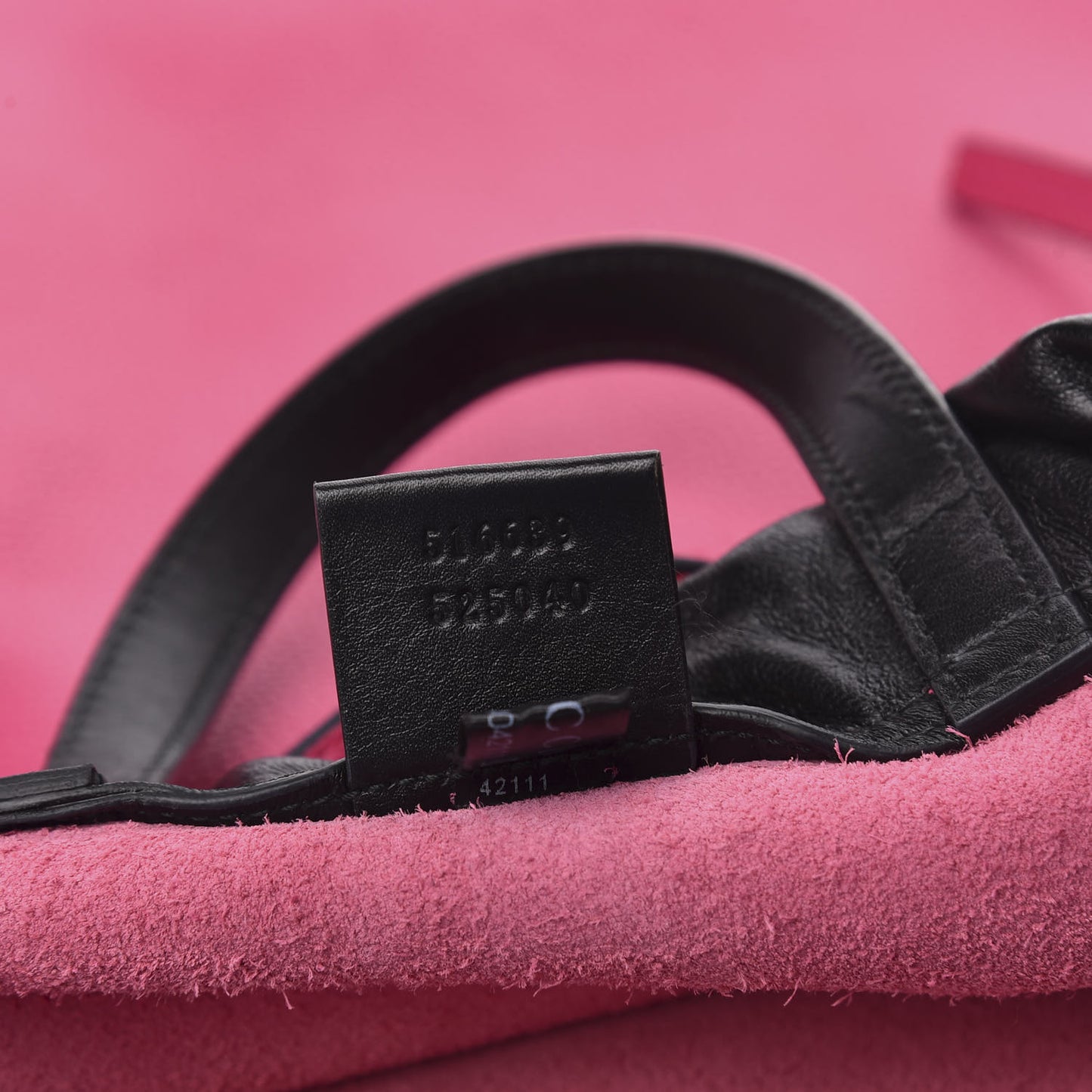 Grained Calfskin Logo Drawstring Backpack Box Pink Green Black