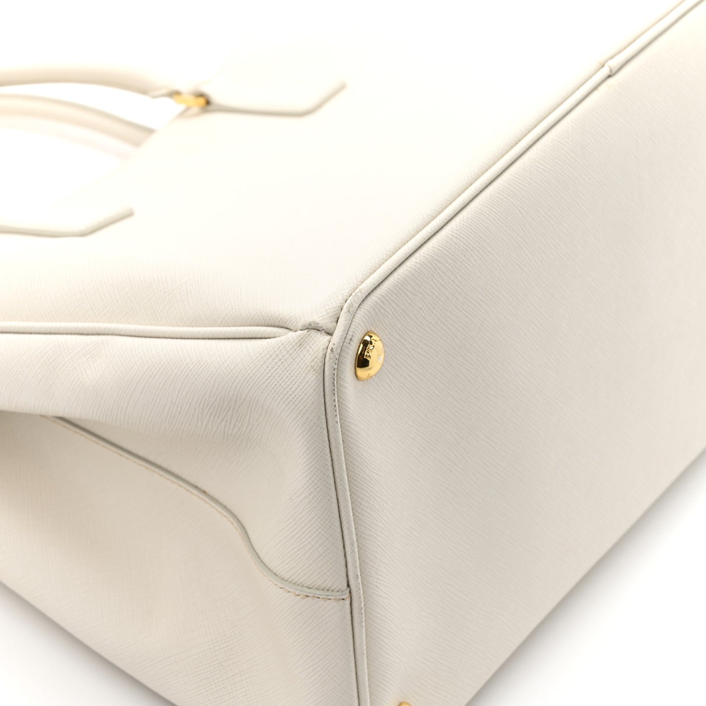 Saffiano Lux Large Galleria Double Zip Tote Talco
