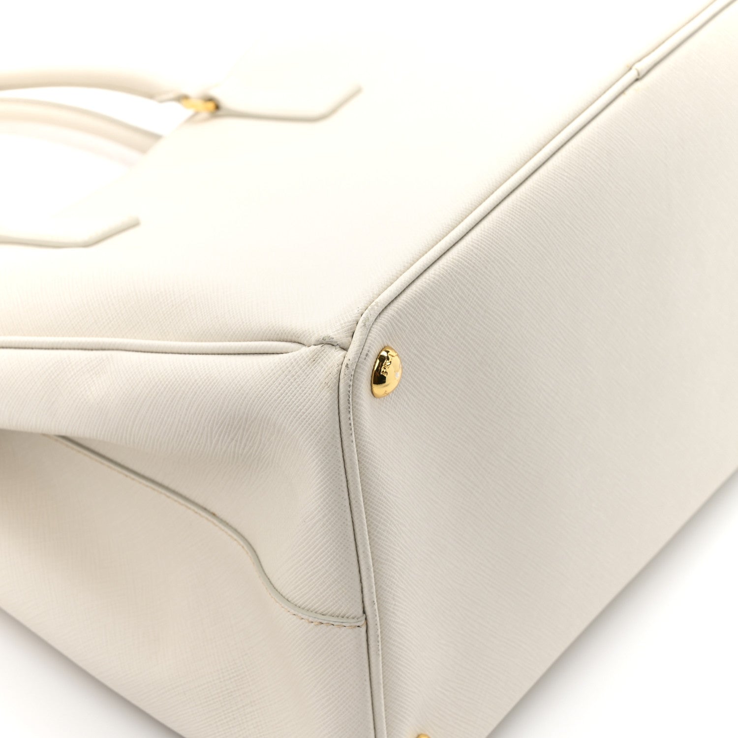 Prada Saffiano Lux Large Galleria Double Zip Tote Talco 11 of 14