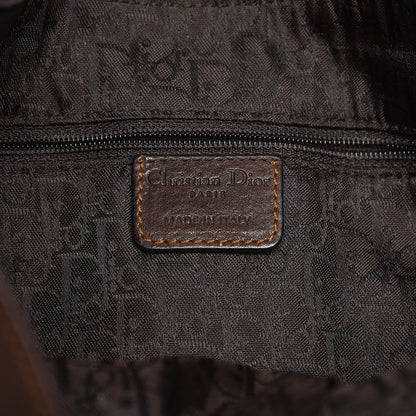 Christian Dior Calfskin Gaucho Double Saddle Bag Brown 6 of 13