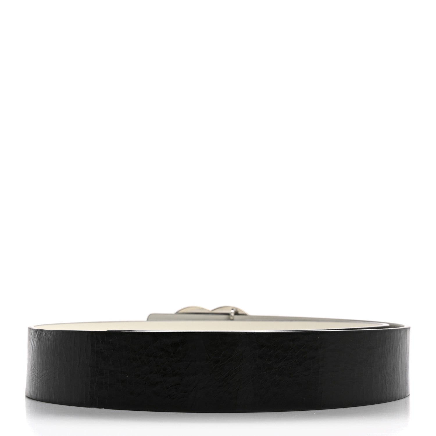 Chanel Calfskin CC Reversible Belt 95 38 Black White 2 of 8