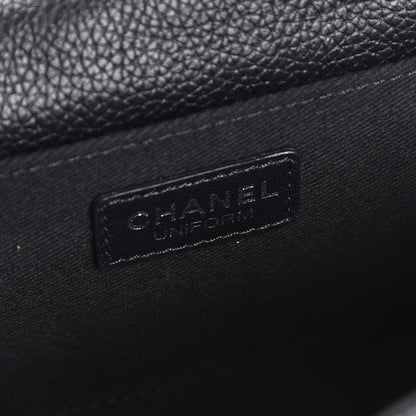 Chanel Grained Calfskin Quilted 2.55 Reissue Flap Belt Bag Clutch Black 6 of 7