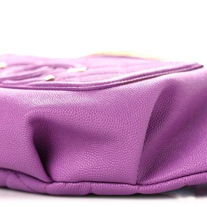 Chanel Caviar Quilted Filigree Waist Bag Purple 9 of 9