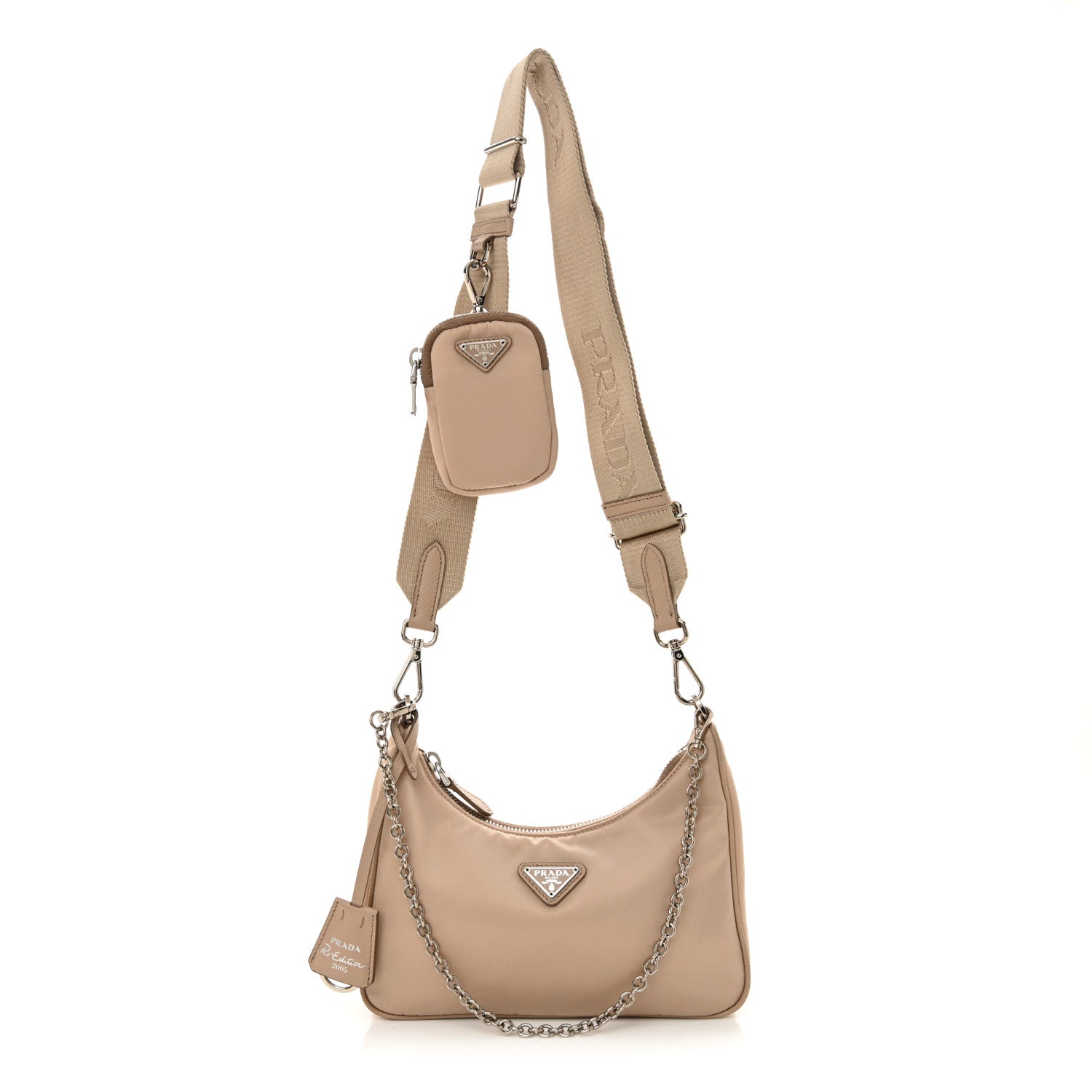 Prada Re-Nylon Saffiano Re-Edition 2005 Shoulder Bag Deserto 1 of 11