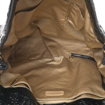 Chanel Vinyl XXL Rock and Chain Flap Black 4 of 8
