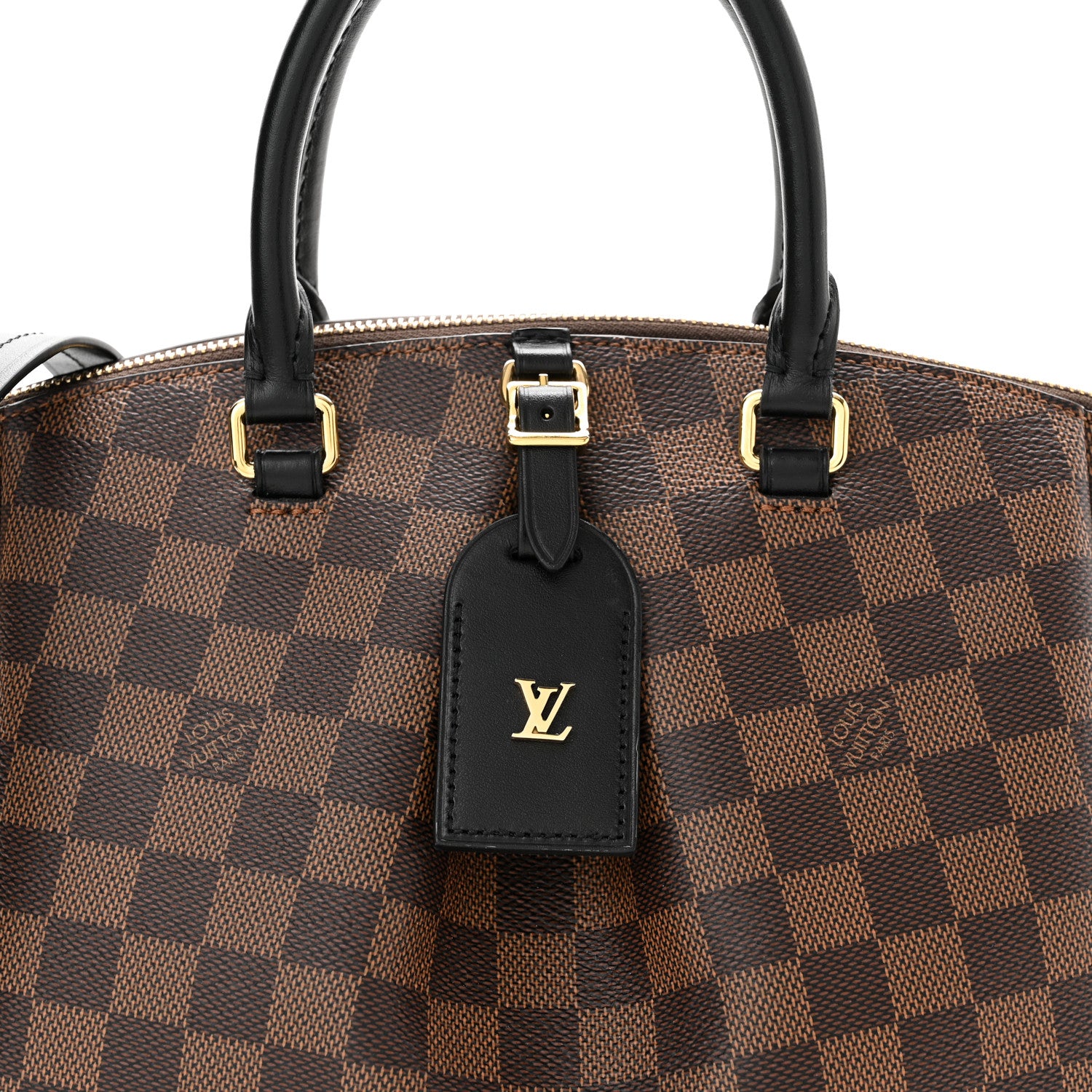 Louis Vuitton Damier Ebene Odeon Tote PM Black 7 of 9