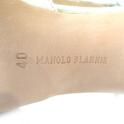 FASHIONPHILE MANOLOBLAHNIKSatinLeafPumps40Green 7 of 9