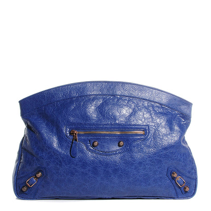 Balenciaga Agneau Giant 12 Rose Gold Hardware Premier Clutch Bleuette 1 of 11