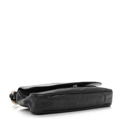 Gucci Pebbled Calfskin Medium Soho Flap Crossbody Black 4 of 15