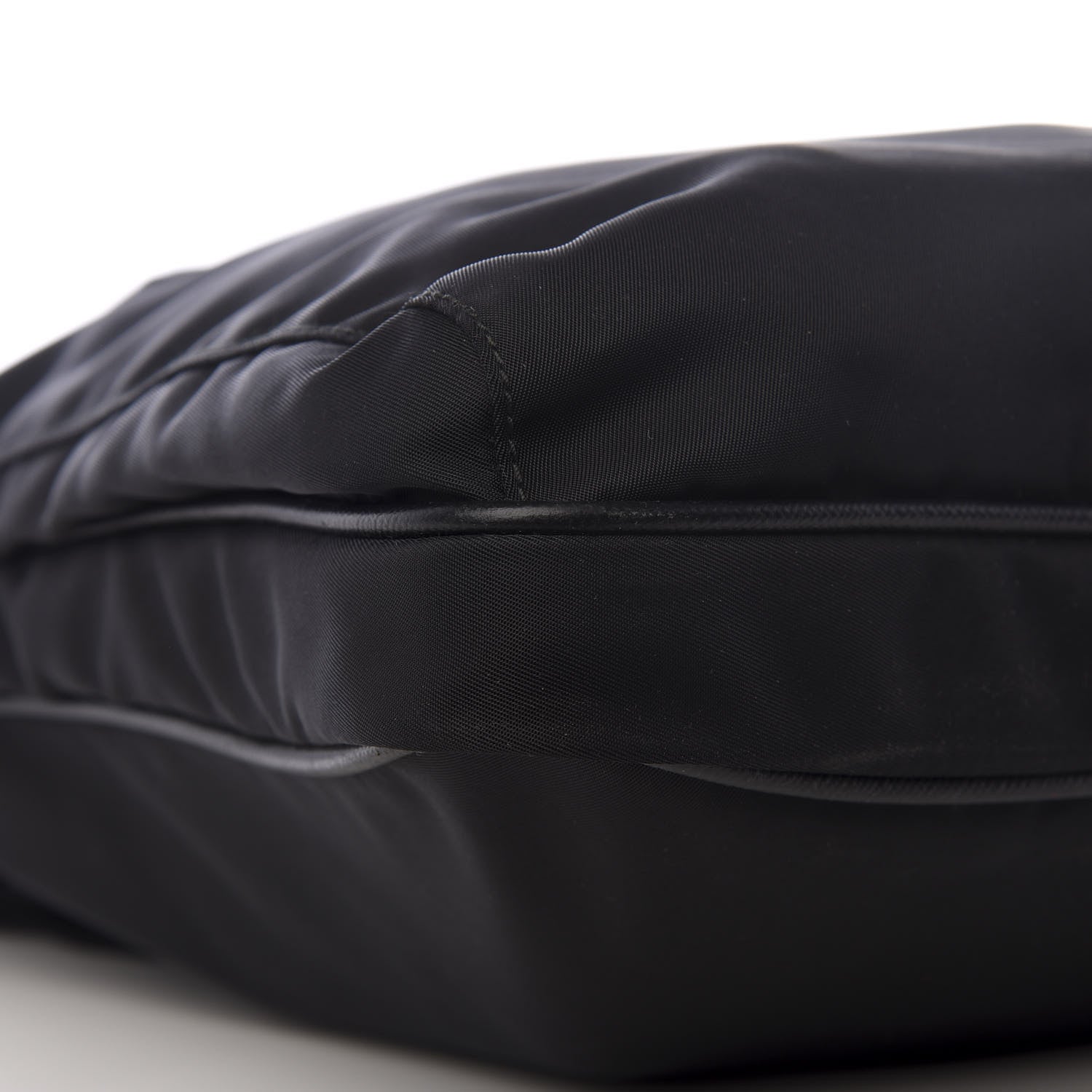 Prada Nylon Flat Messenger Bag Black 5 of 8