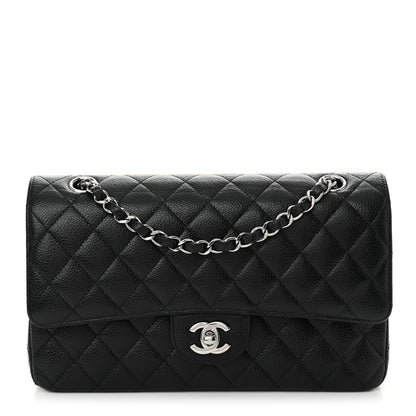 Chanel Caviar Quilted Medium Double Flap Black 1 of 12
