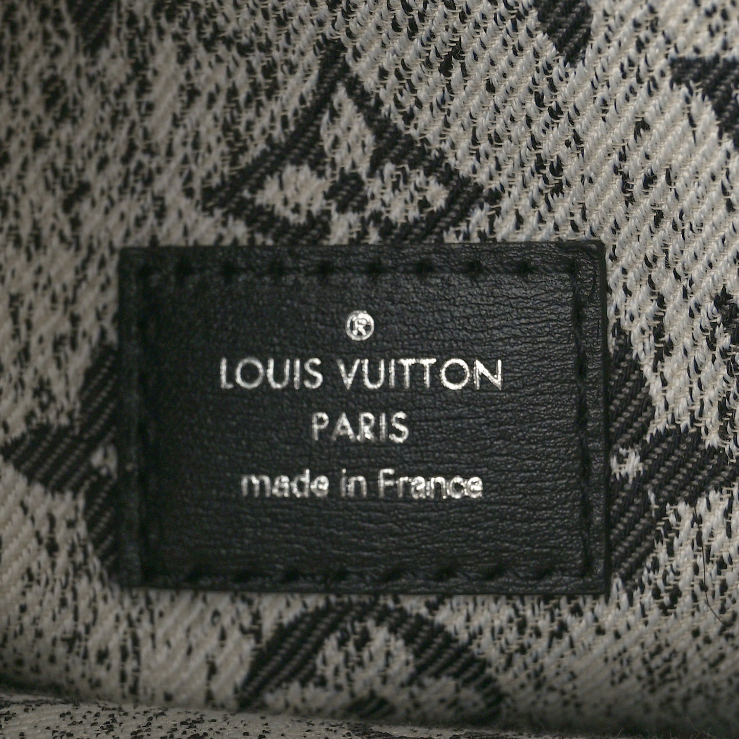 Monogram Jacquard Denim Onthego MM Black