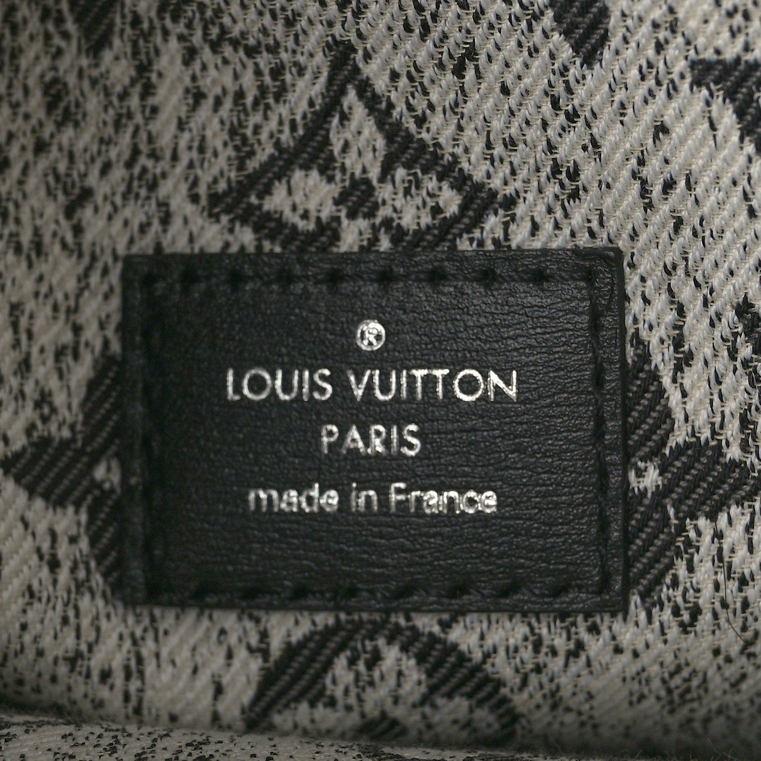 Louis Vuitton Monogram Jacquard Denim Onthego MM Black 6 of 9