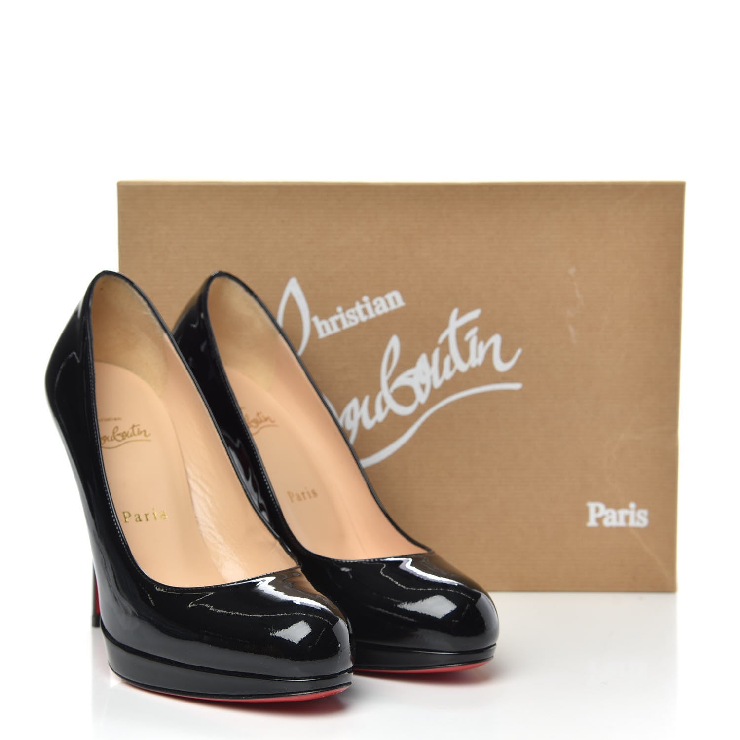 Christian Louboutin Patent New Simple 120 Pumps 37 Black 8 of 8