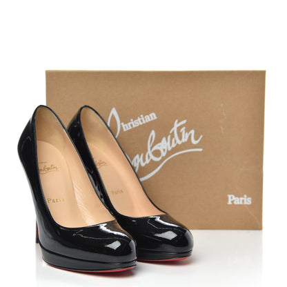 Christian Louboutin Patent New Simple 120 Pumps 37 Black 8 of 8