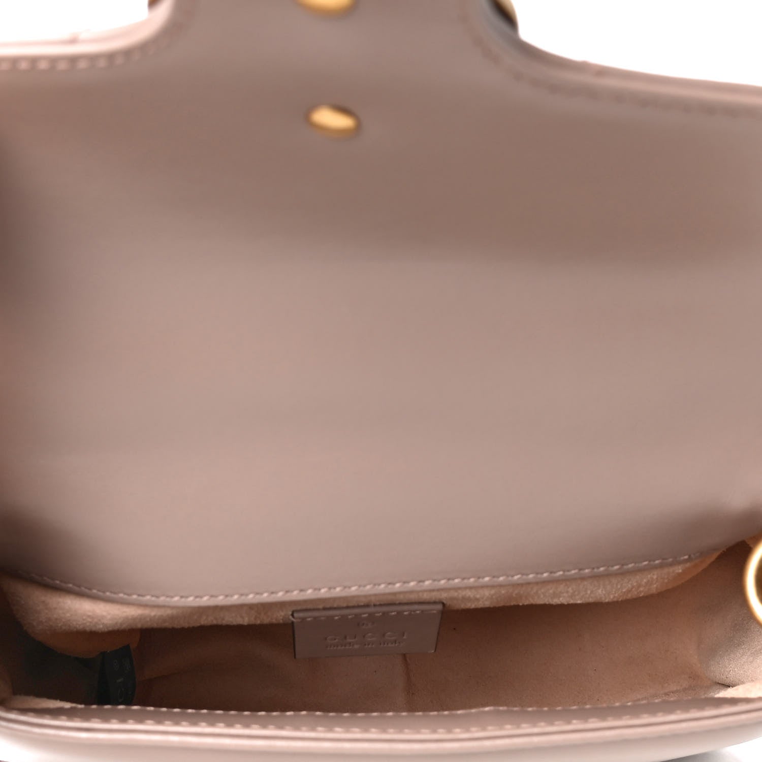 Gucci Calfskin Matelasse Mini GG Marmont Top Handle Shoulder Bag Porcelain Rose 5 of 5