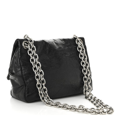 Balenciaga Arena Calfskin Mini Monaco Chain Shoulder Bag Black 3 of 10