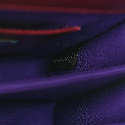 Bulgari Calfskin Galuchat Serpenti Forever Crossbody Plum 9 of 13
