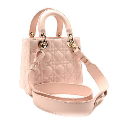 Christian Dior Lambskin Cannage Small My ABCDior Lady Dior Rose Poudre 3 of 9