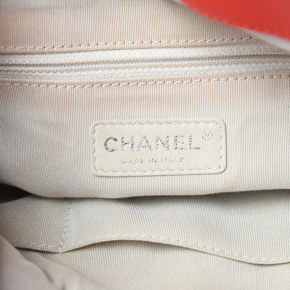 Chanel Washed Lambskin Chain Around Hobo Red 6 of 10
