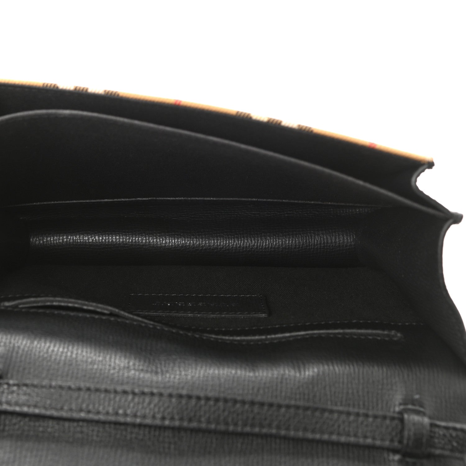 Burberry Derby Calfskin Vintage Check Small Macken Crossbody Bag Black 5 of 10