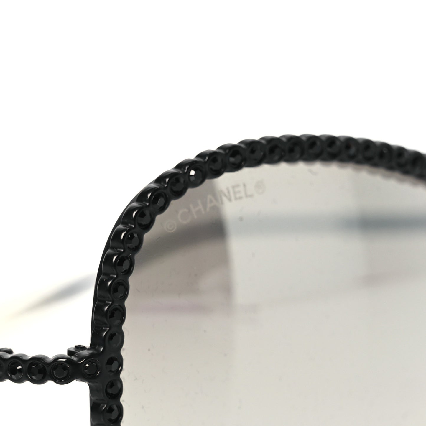 Crystal Aviator Sunglasses 71108 Black